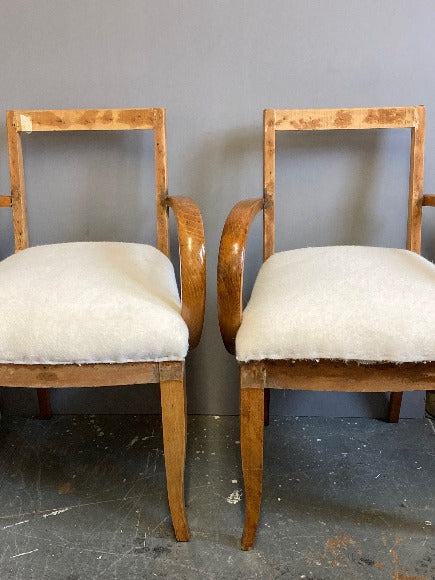 Bridge Chairs Pair of chair covered in House of Hackney Artemis Black