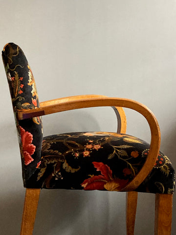 Bridge Chairs | Pair of chair covered in House of Hackney Artemis Black