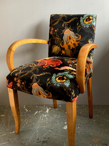 Bridge Chairs | Pair of chair covered in House of Hackney Artemis Black