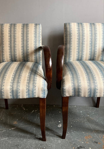 Bridge Chairs | Covered in Guy Goodfellow Cothay Stripe